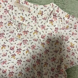 LOFT Multicolor Floral Top